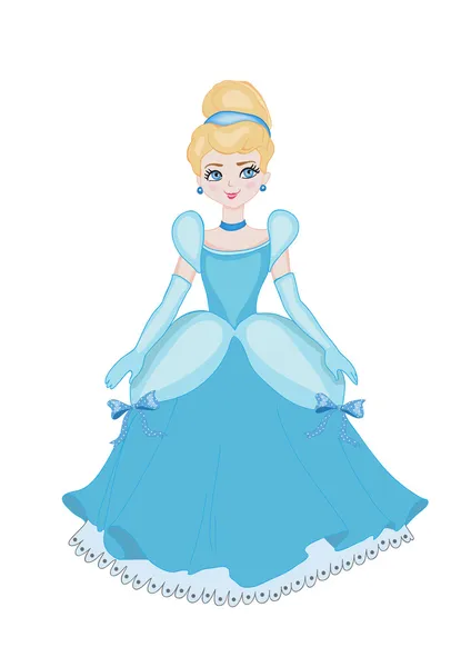 Belle princesse Cendrillon — Image vectorielle