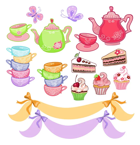 Çay saati scrapbook ayarla