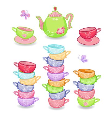 Çay saati scrapbook ayarla