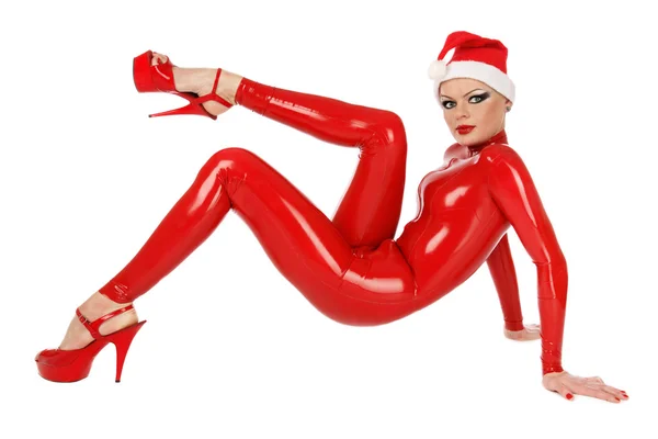 Latex Santa helper — Stock Photo, Image