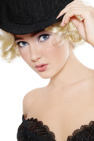 Ragazza in cappello — Foto Stock