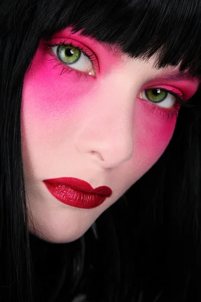 Рожевий макіяж — стокове фото