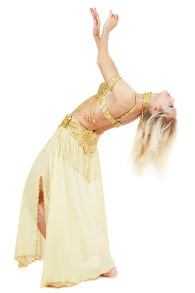 Bending belly-dancer — Stock Photo, Image