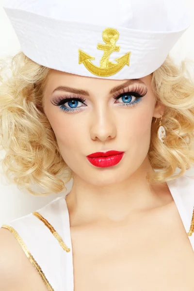 Blonde sailor — Stock Photo, Image