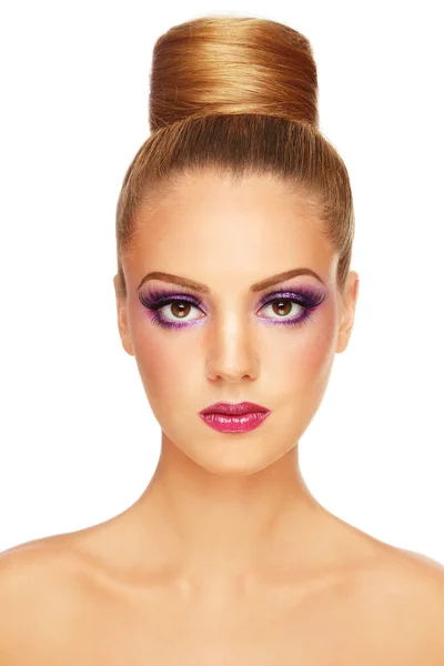 Violet make-up — Stock Photo, Image