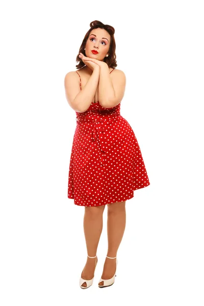 Plus-size pin-up — Stock Photo, Image