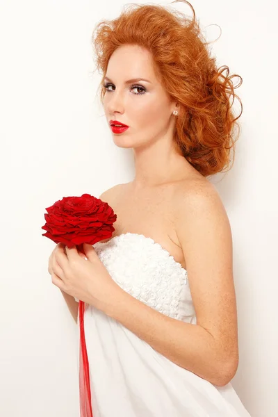 赤毛の花嫁 — ストック写真