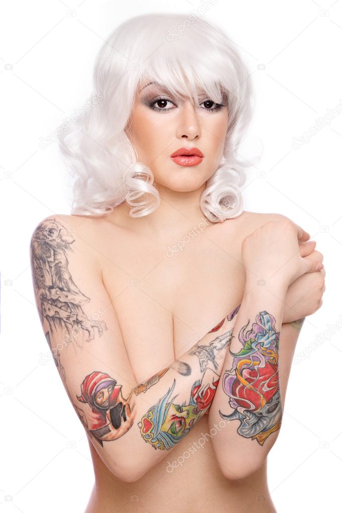 Girl with tattooes