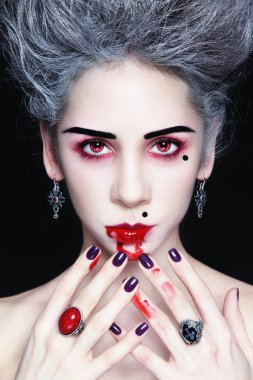 Lady vampire clipart