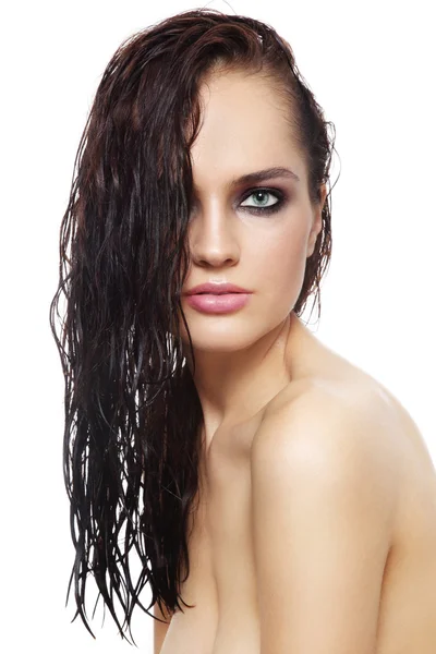 Cabello mojado — Foto de Stock