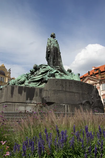 Jan Hus monumento — Fotografia de Stock