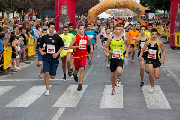 Corredores em uma corrida — Fotografia de Stock