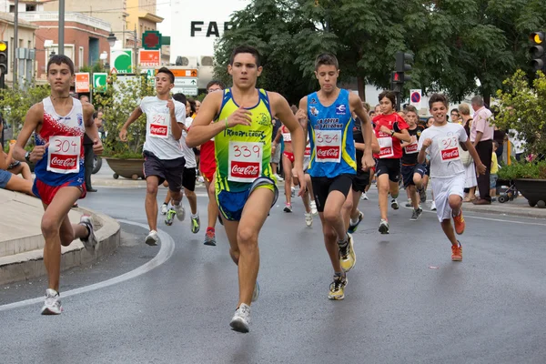 Corredores em uma corrida — Fotografia de Stock