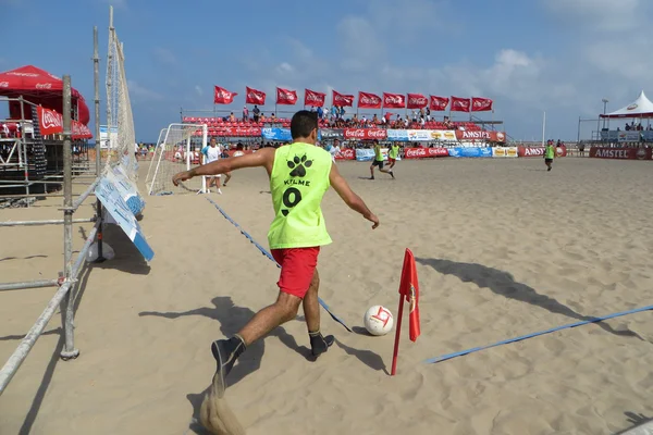 Futebol de praia — Fotografia de Stock