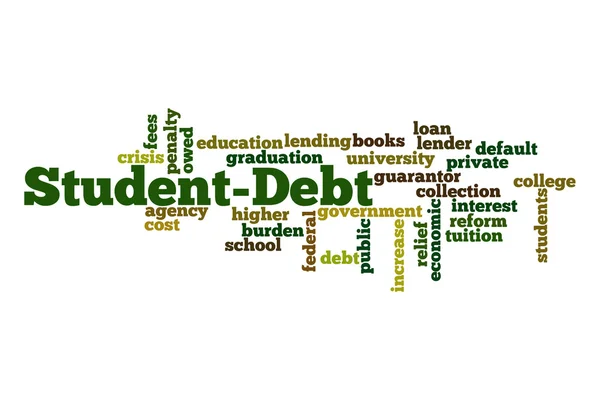 Student zadłużenia — Zdjęcie stockowe