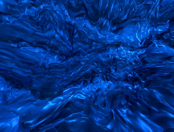 サテンの青い液体背景 — ストック写真