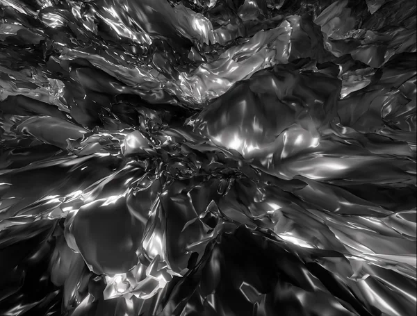 Metallic Chrome Liquid Background — Stock Photo, Image