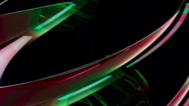 Soyut Şeffaf Cam 3D Çarpık Doku Arkaplan Döngüsü