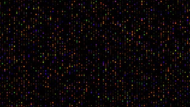 Light Multicolor Sequin Dot Light Wall Grid Bakgrund Loop — Stockvideo