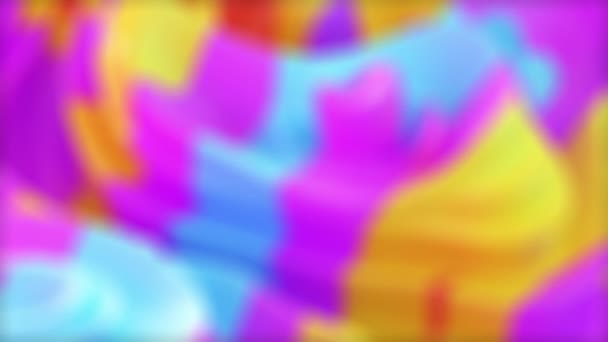 Abstraktes Multicolor Retro Soft Gradient Cycle Slow Motion Hintergrundschleife — Stockvideo