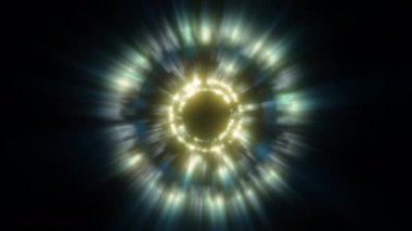 Soyut Enerji Işık Işını Halkası Oluşum Döngüsü Arkaplanı 