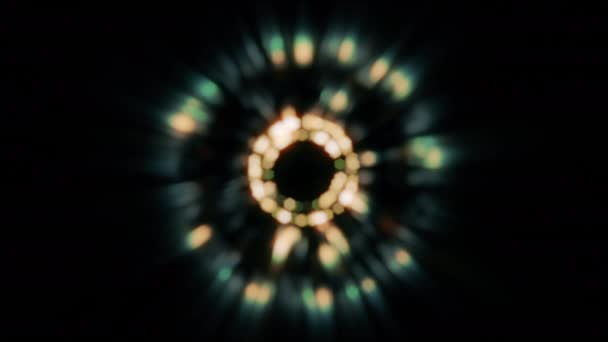 Streszczenie Energy Light Ray Formacja Pierścienia Pętli Tła — Wideo stockowe
