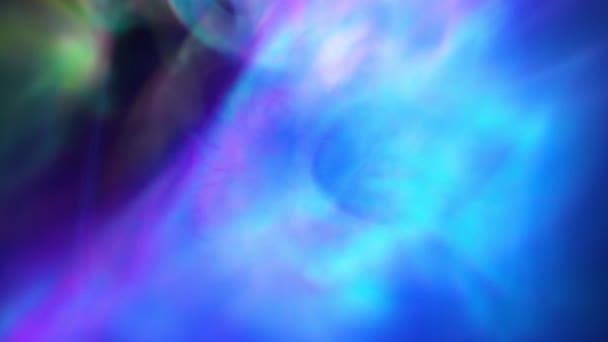Deep Blue Green Magenta Atmosphere Ethereal Heaven Background Loop — стокове відео