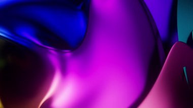 Soyut Renkli 3D Dönen Fraktal Arkaplan Döngüsü