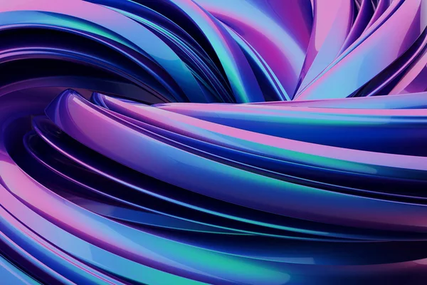 Форма Абстрактної Форми Блакитною Рожевою Сумішшю Блискучої Текстури — стокове фото