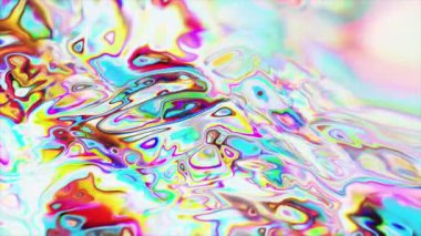 Parlak Renkli Soyut Sıvı Doku Döngüsü