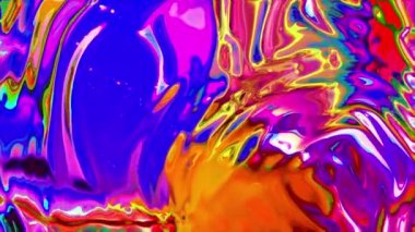 Renkli Canlı Soyut Sıvı Doku Döngüsü