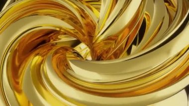 Soyut Metalik Altın Krom Formasyon Arkaplan Döngüsü