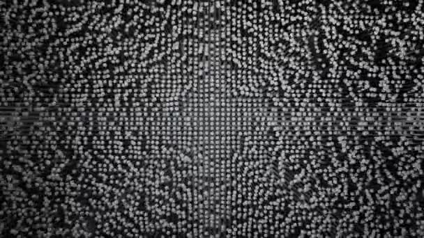 Looping Abstract Metal Field Dot Pins Undulating Background — Video