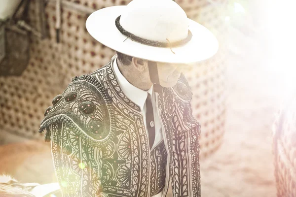 Matador in bullring, spain, Madrid — Stock Photo, Image