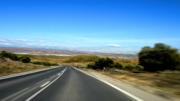 Speeding though city, time lapse — Stock Video