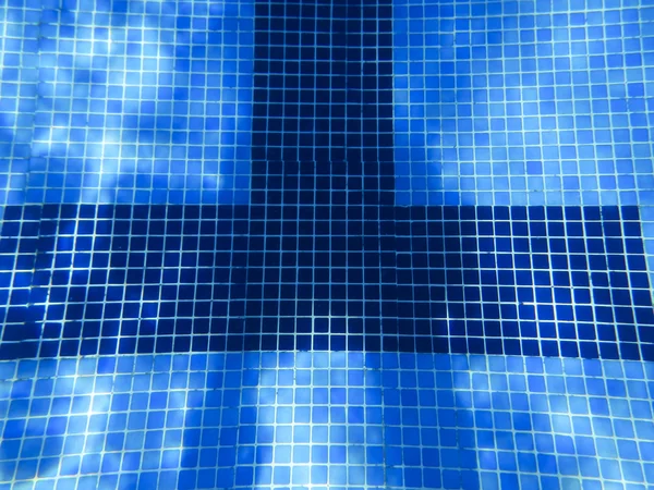 Unterwasser in einem frisch gereinigten Pool — Stockfoto