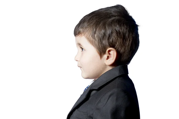 Dziecko, ubrany w garnitur i krawat — Zdjęcie stockowe