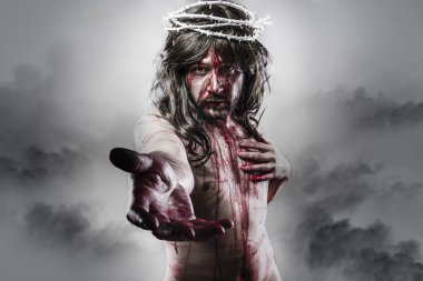 İsa Mesih'in dirilişi gösterimi. Calvary ve