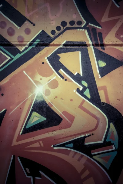 Kleurrijke graffiti, abstracte grunge graffiti achtergrond — Stockfoto