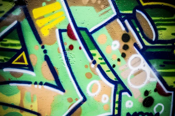 Graffiti colorido, fundo de graffiti grunge abstrato — Fotografia de Stock