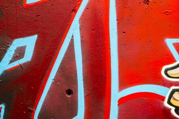 Graffiti colorido, fundo de graffiti grunge abstrato — Fotografia de Stock