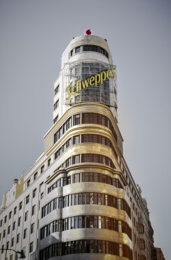 gran via Madrid boyunca Mimarlık