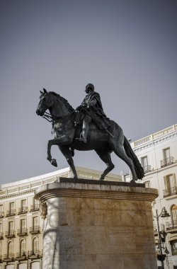 Carlos III heykel, madrid, İspanya