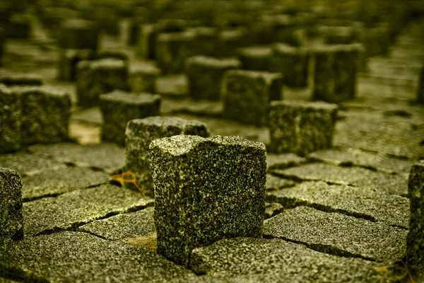 Architecture concept, little rock blocks — Stock Photo, Image