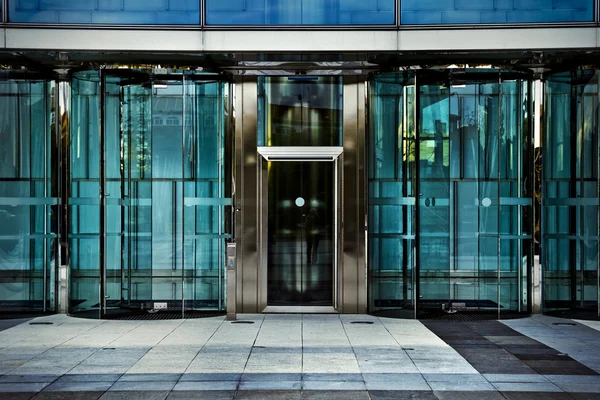 Office door, business building in madrid, spain — Stock Photo, Image