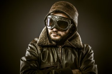 şapka ve gözlük dönemi, vintage ile savaş pilotu