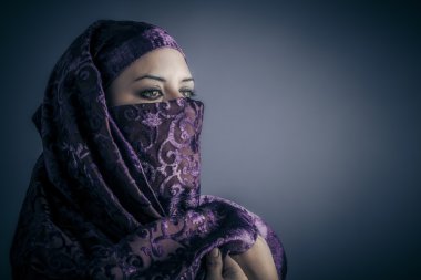 islam, genç Arap kadın. şık portre