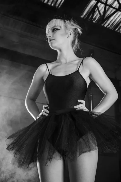 Tentation ballerine, tutu noir — Photo