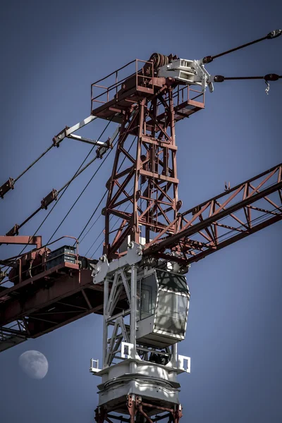 Crane, inşaat kule — Stok fotoğraf