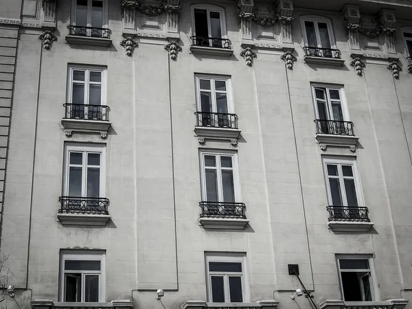 Gran via, Madrid, İspanya, Avrupa'nın başkenti sokak. — Stok fotoğraf